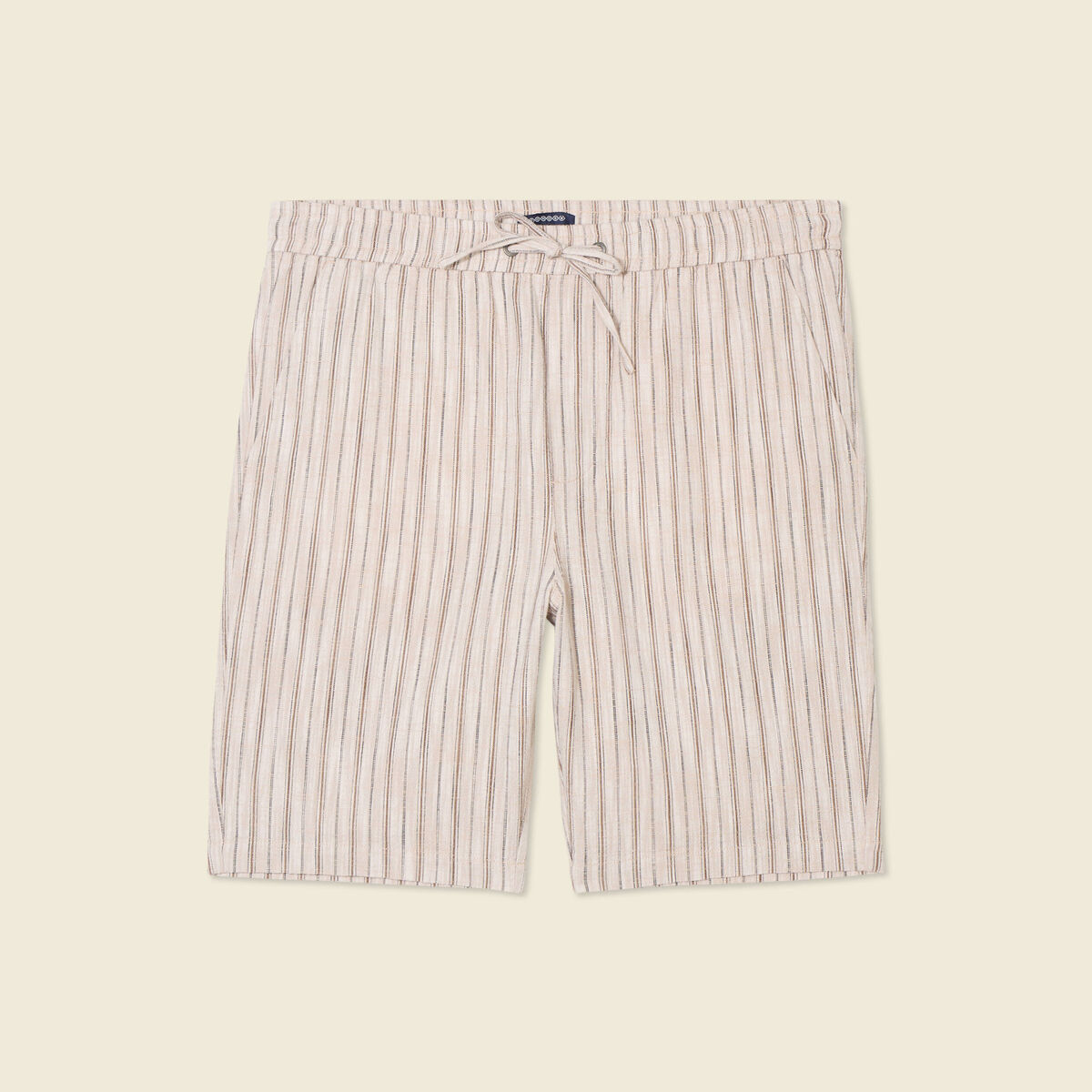 Bermuda droit à coulisse sable homme