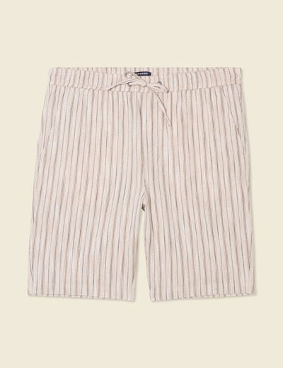 Bermuda droit à coulisse sable homme
