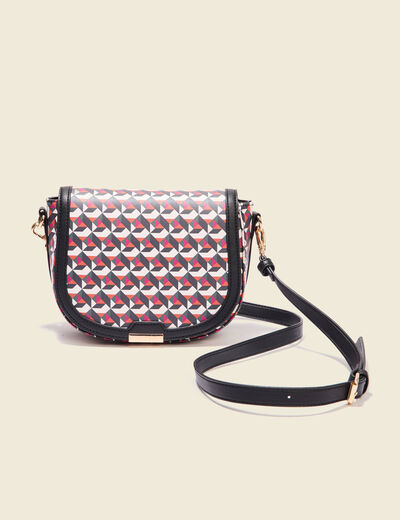 Sac rond à bandoulière multicolore femme