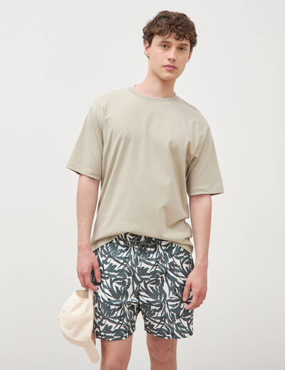 T-shirt manches courtes beige homme