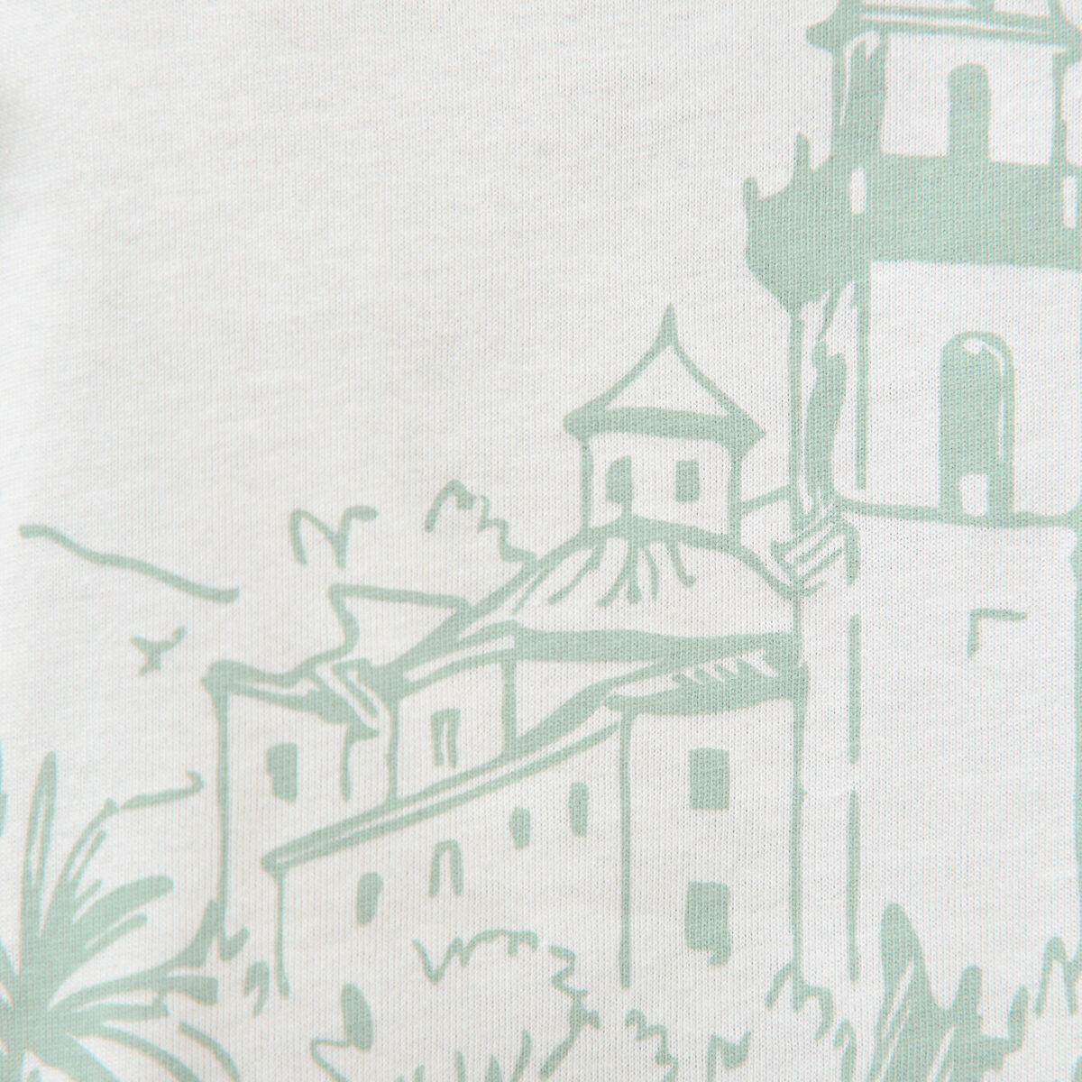 T-shirt en coton ecru homme