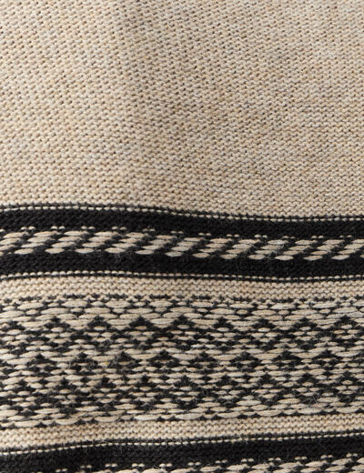 Pull manches longues beige homme