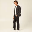 Veste blazer boutonnée noir homme