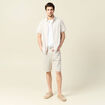 Chemise manches courtes blanc homme