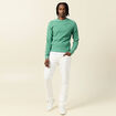 Pull éco-responsable vert homme