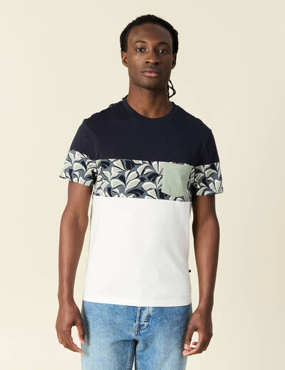 T-shirt manches courtes ecru homme