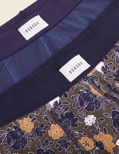Lot 2 boxers taupe homme