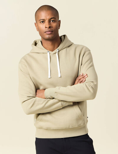 Sweat à capuche gris homme