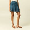 Jupe avec doublure bleu canard femme