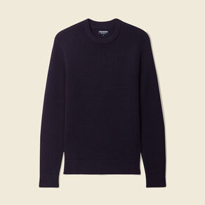 Pull éco-responsable bleu foncé homme