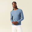 T-shirt manches longues bleu gris homme