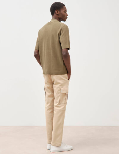 Pantalon battle longueur 32 beige homme