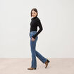 Jeans bootcut taille haute denim stone femme