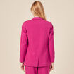 Veste blazer double boutonnage violet clair femme
