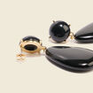 Boucles d'oreilles noir femme