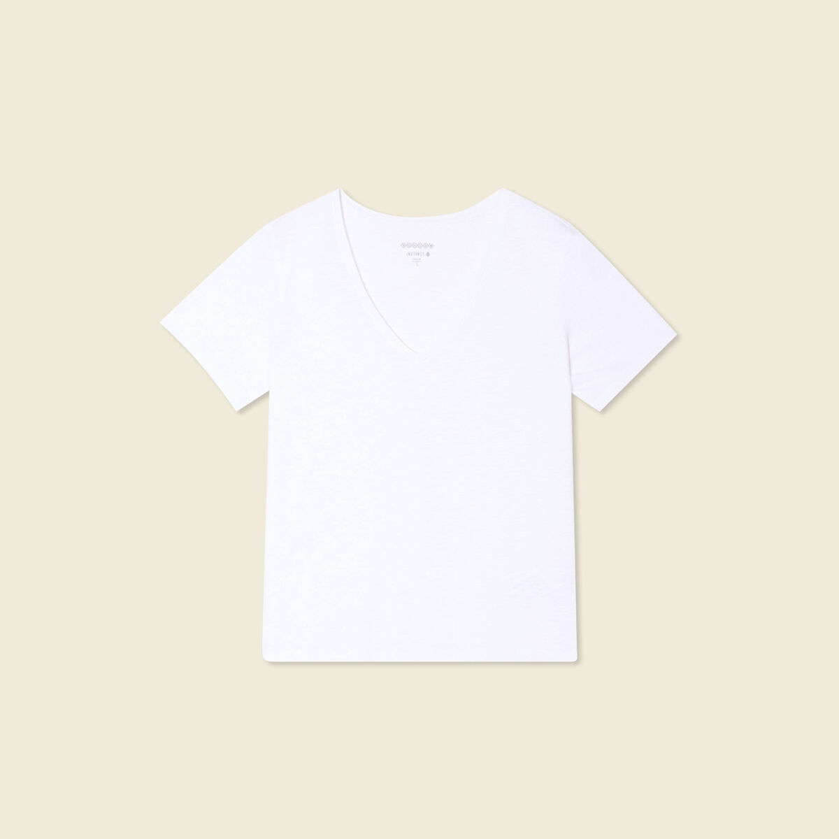 T-shirt manches courtes blanc femme