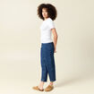 T-shirt ajusté court manches courtes blanc femme