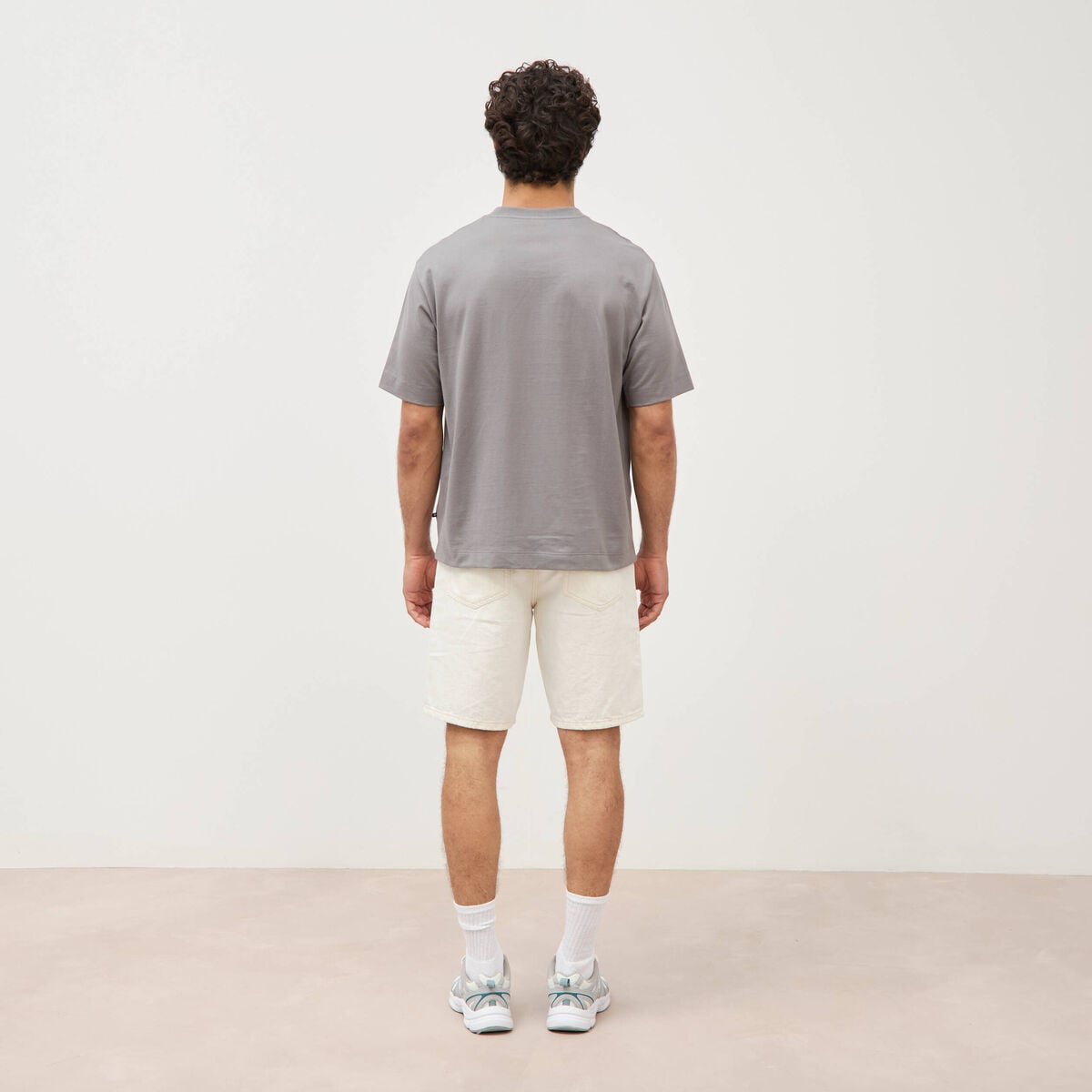 T-shirt en coton gris homme