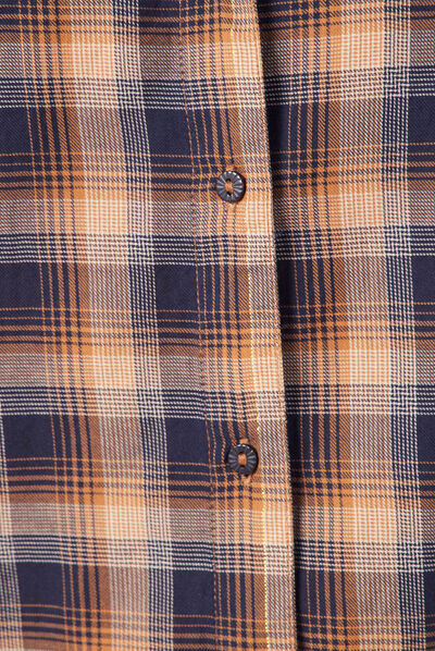 Chemise manches longues jaune femme