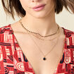 Collier multirangs couleur or femme