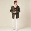 Pull manches longues marron homme