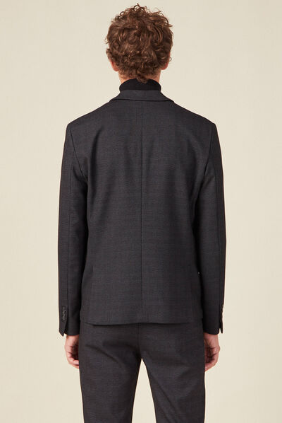 Veste blazer ajustée noir homme