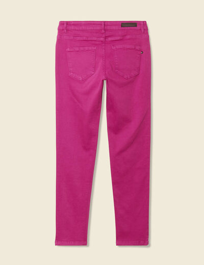 Pantalon slim 7/8ème violet clair femme