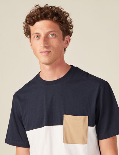 T-shirt éco-responsable bleu marine homme