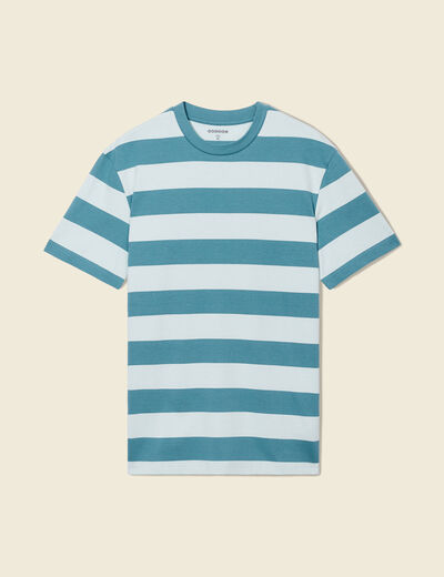 T-shirt manches courtes bleu clair homme
