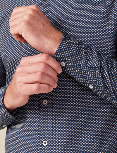 Chemise bleu marine homme