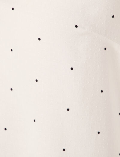 Chemise manches longues ecru femme