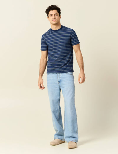 T-shirt manches courtes bleu marine homme