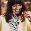 Foulard ecru femme