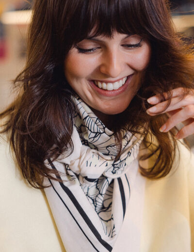 Foulard ecru femme