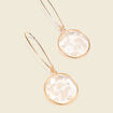 Boucles d'oreilles pendantes couleur or femme