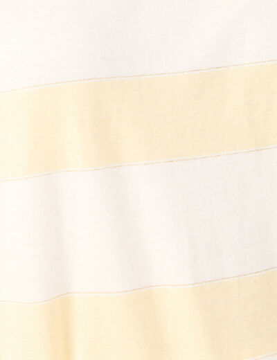 T-shirt manches courtes jaune clair femme