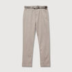 Pantalon chino avec ceinture beige homme