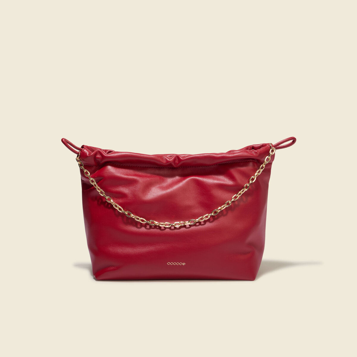 Sac bandouli&egrave;re avec doublure rouge femme