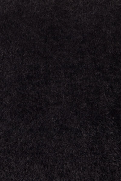 Pull manches longues noir femme