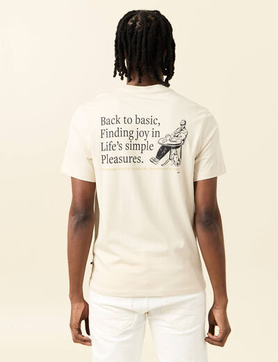 T-shirt manches courtes sable homme