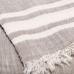 Foulard à franges vert olive homme