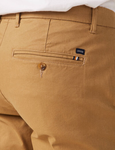 Pantalon slim Instinct chino camel homme
