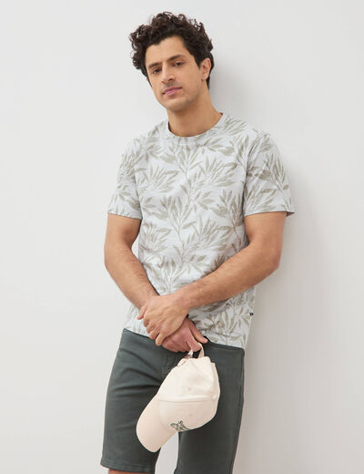 T-shirt manches courtes bleu ciel homme
