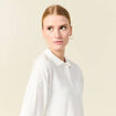 Polo manches 3/4 ecru femme