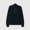 Pull col camionneur bleu marine homme