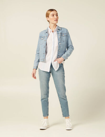 Chemise éco-responsable blanc femme