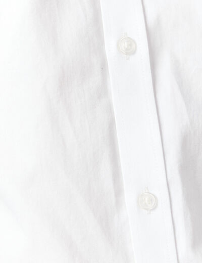 Chemise manches longues blanc homme