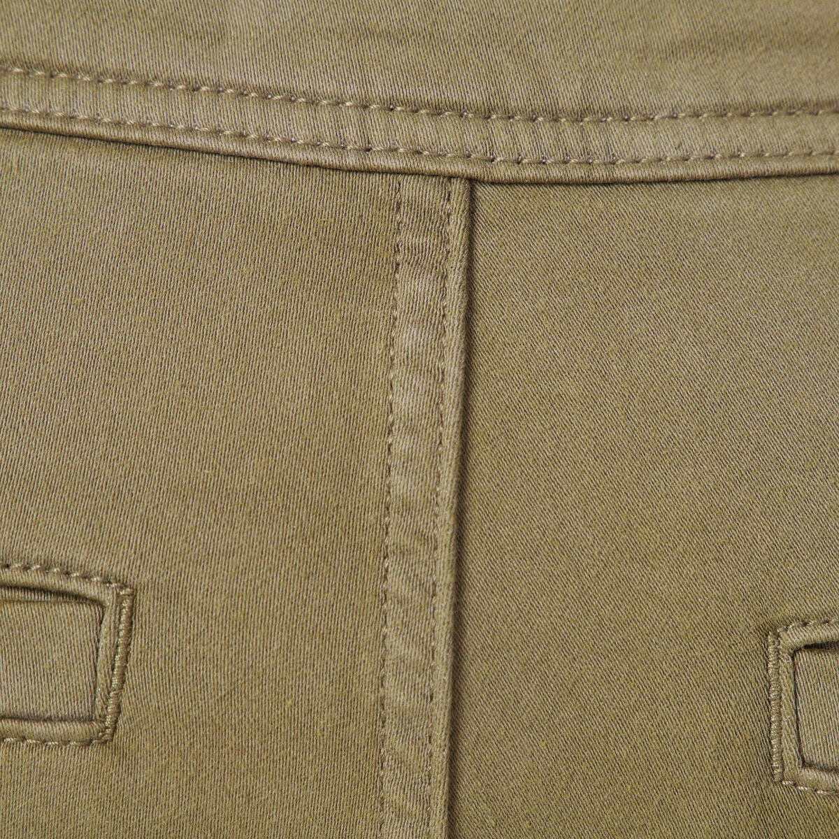 Pantalon battle bas resserr&eacute; vert kaki homme