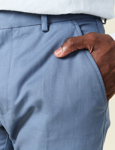 Pantalon chino bleu foncé homme