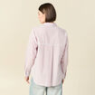 Chemise oversize en coton bleu ciel femme